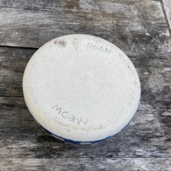 Handmade Ceramic Bowl Dog Dish Circle Catch All - Picture 4 of 6